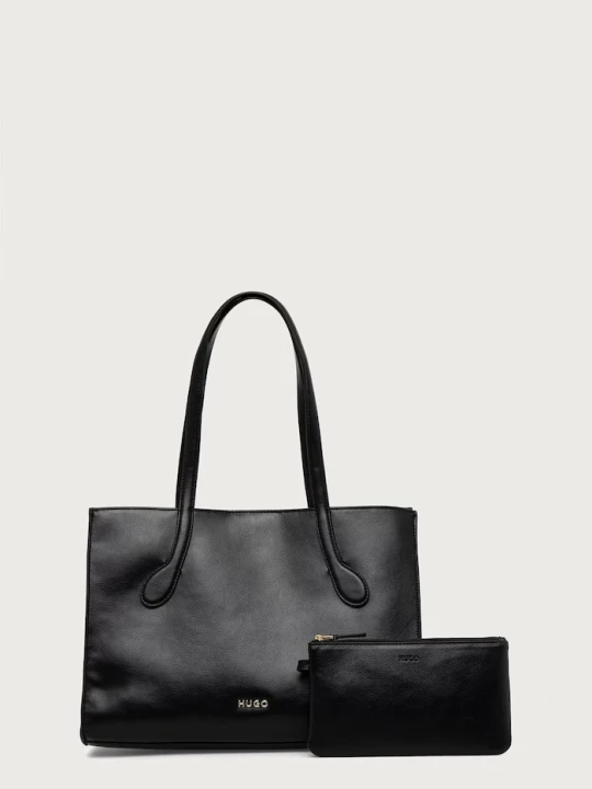 Zdjęcie produktu HUGO torebka tote damska z imitacji skóry Cymbeline_SM Tote czarny