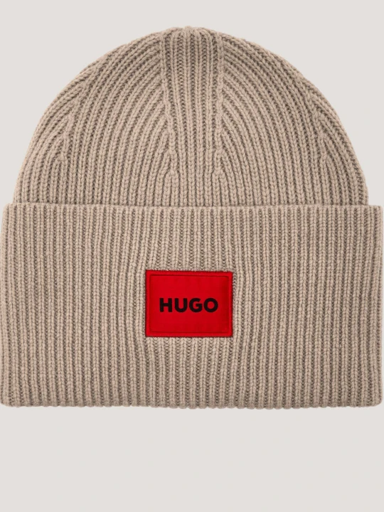 Zdjęcie produktu HUGO Wełniana czapka Saffa beżowy
