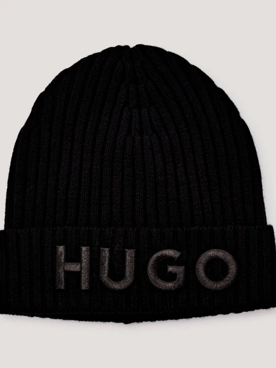 Zdjęcie produktu HUGO Wełniana czapka Unisex X czarny