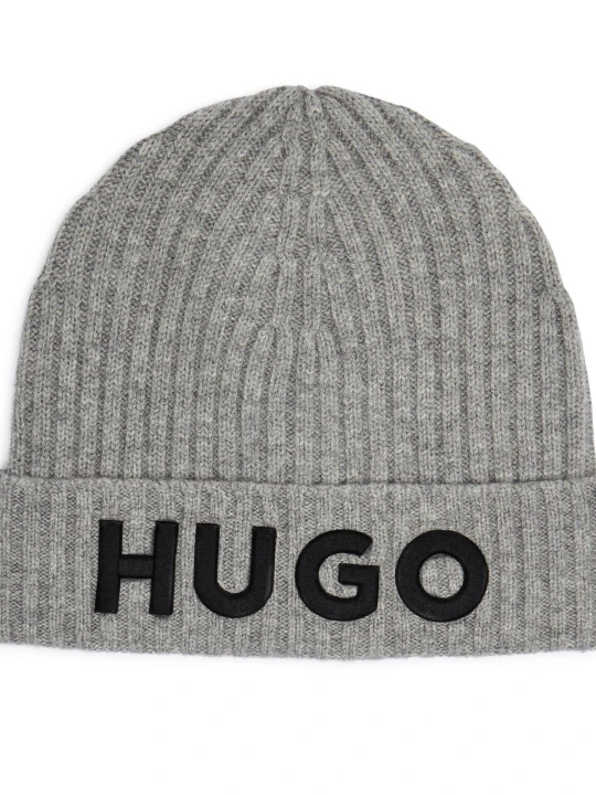 Zdjęcie produktu HUGO Wełniana czapka X565-7 szary