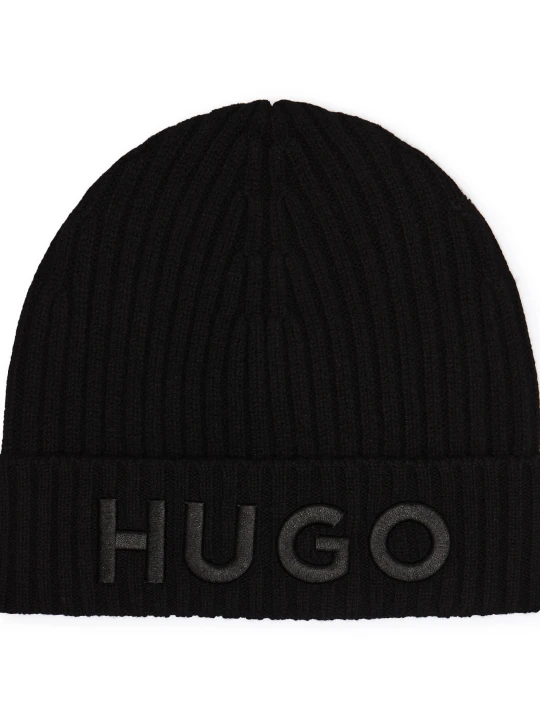 Zdjęcie produktu HUGO Wełniana czapka X565-7 czarny