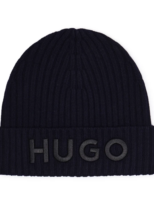 Zdjęcie produktu HUGO Wełniana czapka X565-7 granatowy