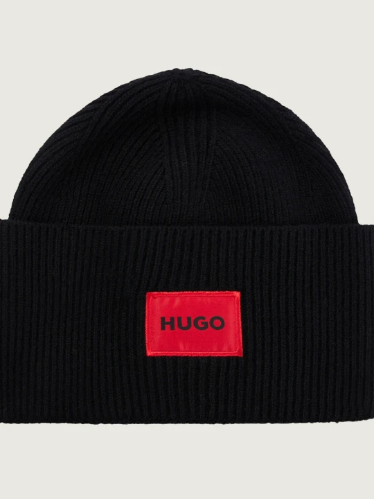 Zdjęcie produktu HUGO Wełniana czapka Xaff 6 czarny