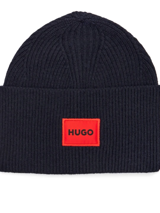 Zdjęcie produktu HUGO Wełniana czapka Xaff 6 granatowy