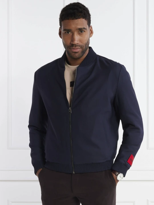 Zdjęcie produktu HUGO Wełniana kurtka bomber Ukashi232X | Regular Fit granatowy