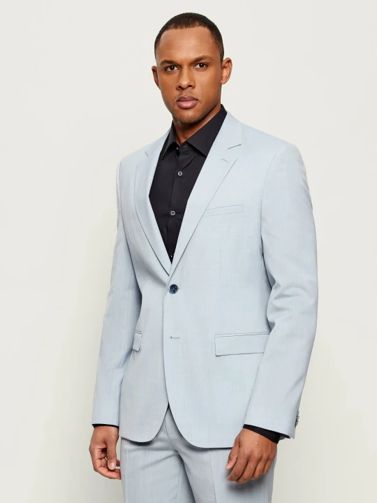 Zdjęcie produktu HUGO Wełniana marynarka Arti253X | Extra slim fit niebieski