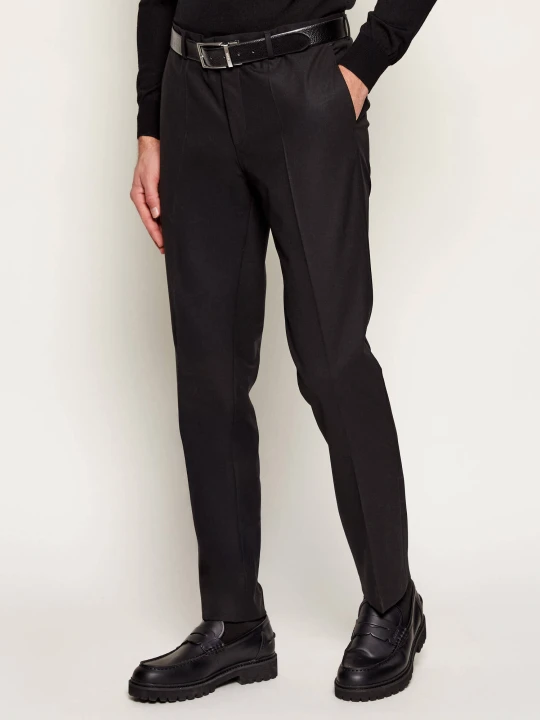 Zdjęcie produktu HUGO Wełniane spodnie Getlin232X | Slim Fit czarny