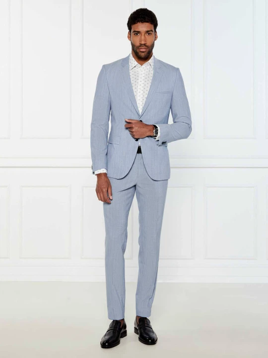 Zdjęcie produktu HUGO Wełniany garnitur Arti/Hesten232X | Extra slim fit błękitny
