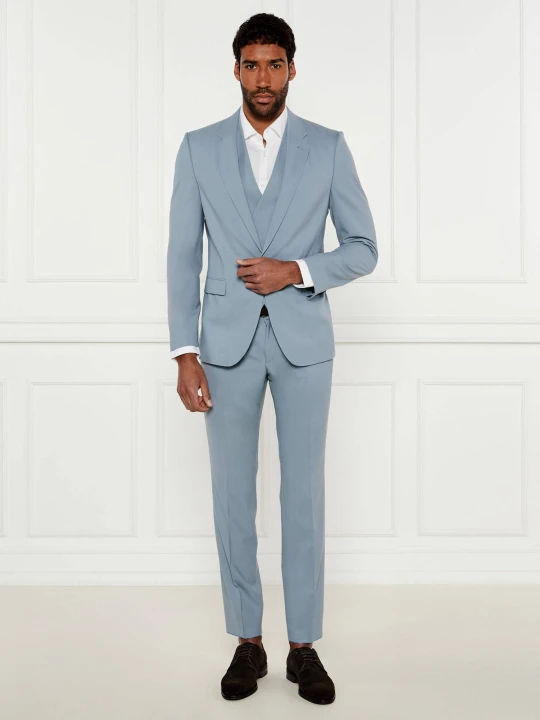 Zdjęcie produktu HUGO Wełniany garnitur Arti/Hesten242V1X | Extra slim fit błękitny
