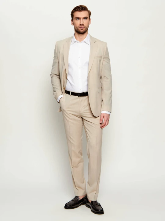 Zdjęcie produktu HUGO Wełniany garnitur Arti-Hesten253X | Extra slim fit beżowy
