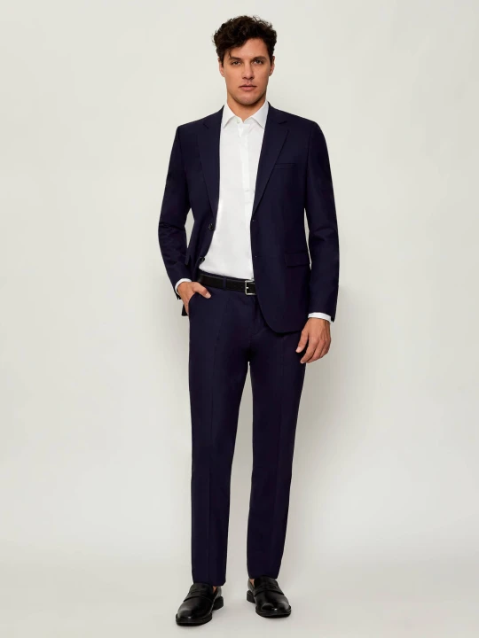 Zdjęcie produktu HUGO Wełniany garnitur Arti-Hesten253X | Extra slim fit granatowy