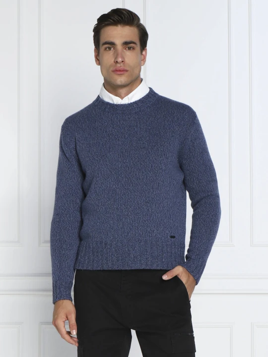 Zdjęcie produktu HUGO Wełniany sweter Siogul | Oversize fit niebieski