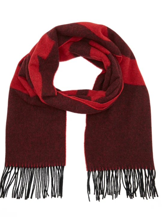 Zdjęcie produktu HUGO Wełniany szal Unisex Z-471 czerwony