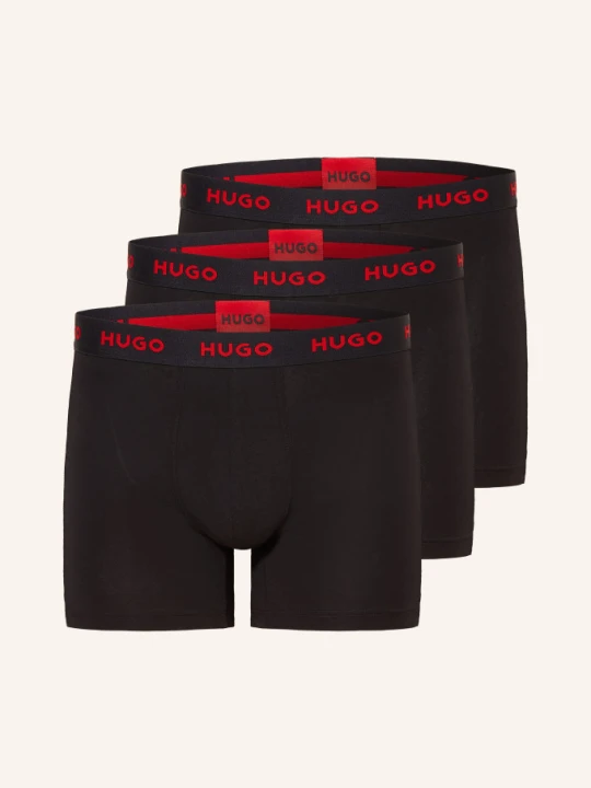 Zdjęcie produktu Hugo Zestaw 3 Par Bokserek schwarz CZARNY