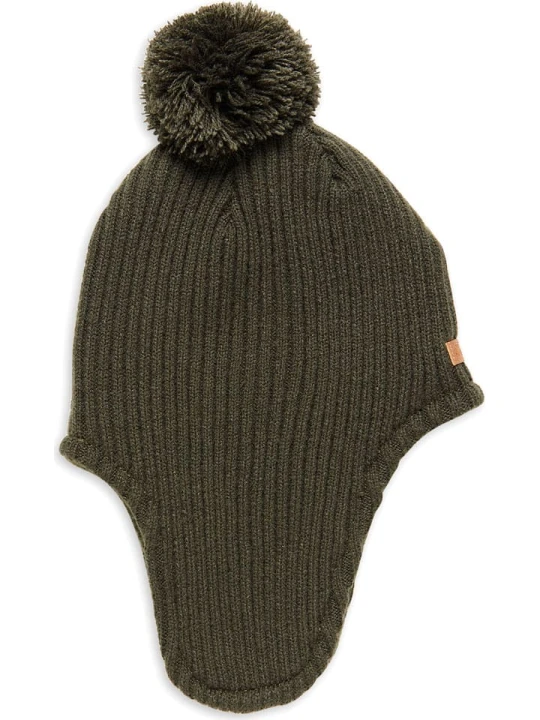 Zdjęcie produktu HULABALU Czapka "Pom Pom" w kolorze khaki rozmiar: onesize