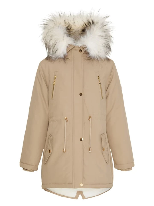 Zdjęcie produktu HULABALU Parka "Hunty" w kolorze beżowym rozmiar: 134 / 140