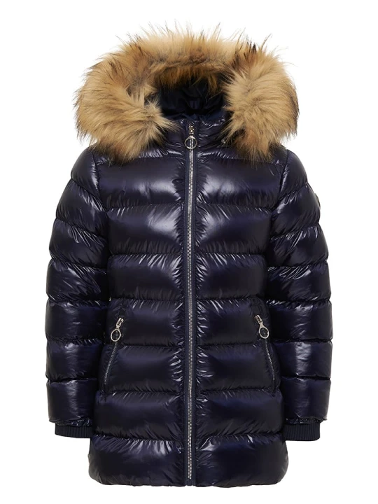 Zdjęcie produktu HULABALU Parka "Kursk" w kolorze granatowym rozmiar: 146 / 152