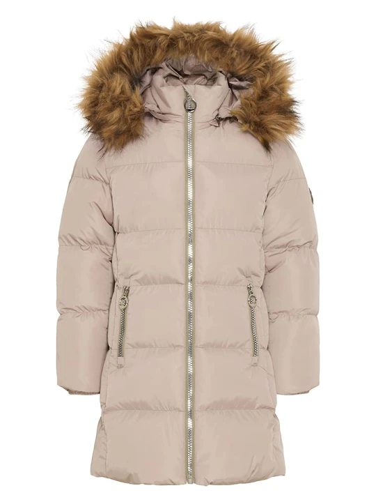 Zdjęcie produktu HULABALU Parka zimowa "Queens" w kolorze jasnobrązowym rozmiar: 134/140