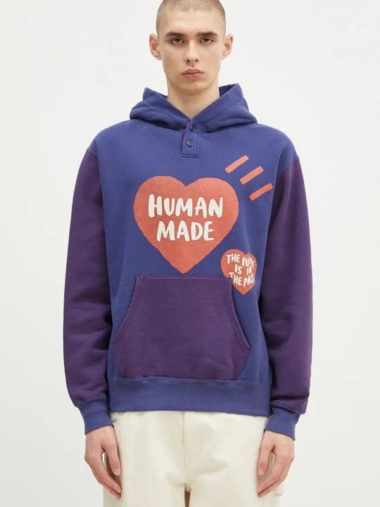 Zdjęcie produktu Human Made bluza bawełniana Colorblock Hoodie