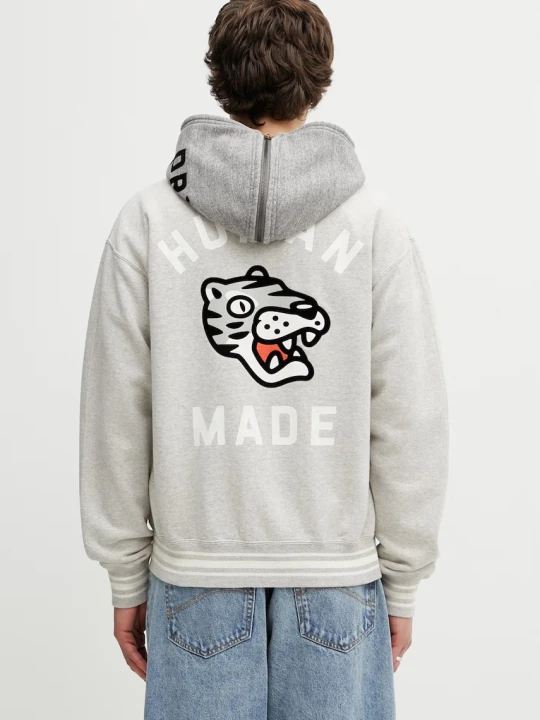 Zdjęcie produktu Human Made bluza rozpinana z kapturem bawełniana męska