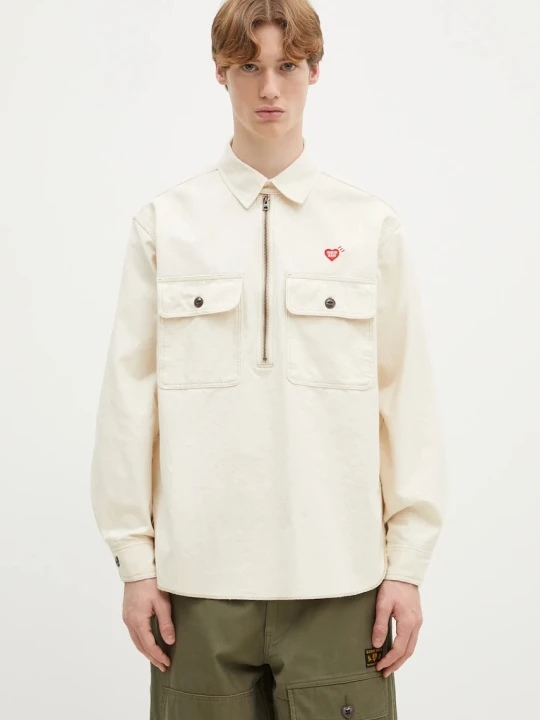 Zdjęcie produktu Human Made koszula bawełniana Zip-Up Work Shirt