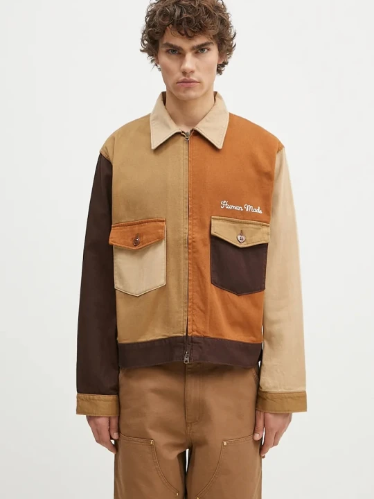 Zdjęcie produktu Human Made kurtka koszulowa bawełniana Zip-Up Work Jacket