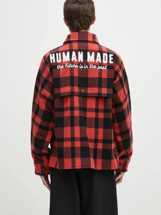 Zdjęcie produktu Human Made kurtka koszulowa wełniana Wool Hunting Jacket