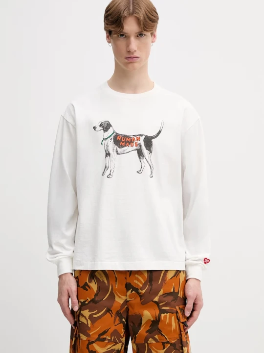 Zdjęcie produktu Human Made longsleeve męski bawełniany