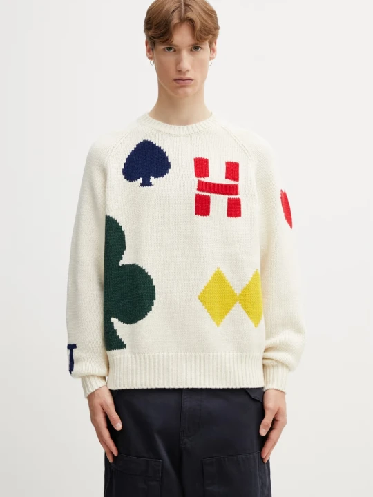 Zdjęcie produktu Human Made MENS KNITTED SWEATER sweter męski z wełną