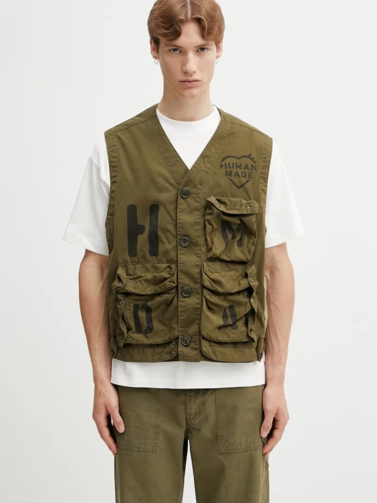 Zdjęcie produktu Human Made MENS WOVEN JACKET bezrękawnik męski z bawełną