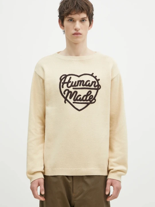 Zdjęcie produktu Human Made sweter z domieszką wełny Heart Knit Sweater