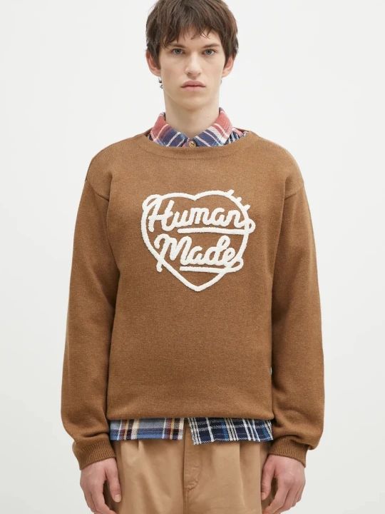 Zdjęcie produktu Human Made sweter z domieszką wełny Heart Knit Sweater