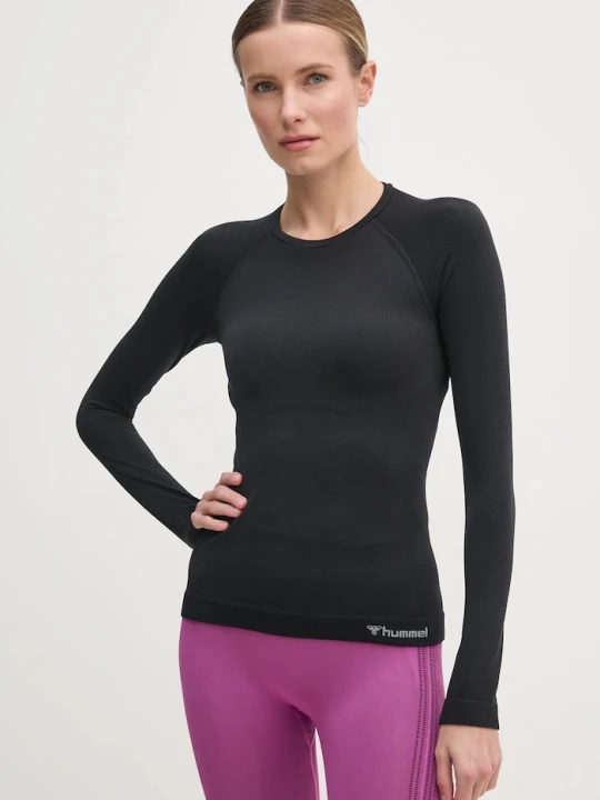 Zdjęcie produktu Hummel longsleeve treningowy Clea czarny