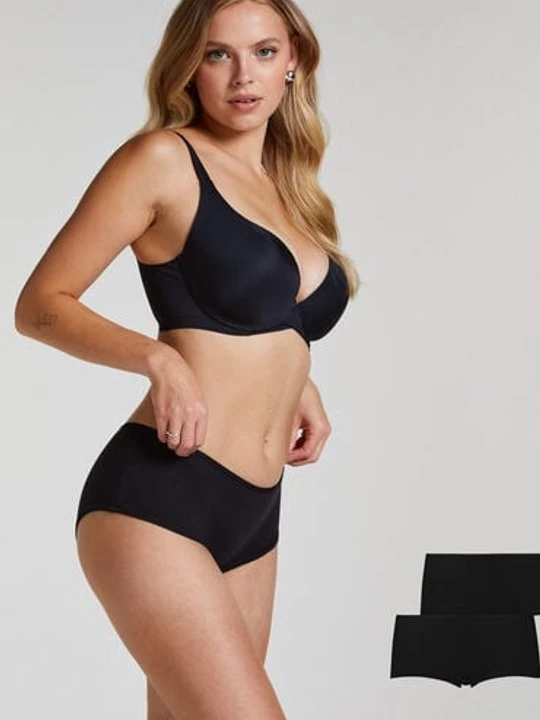 Zdjęcie produktu Hunkemöller 2 pary bawełnianych bokserek Kim Czarny