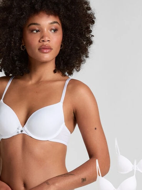 Zdjęcie produktu Hunkemöller 2 sztuki biustonoszy usztywnianych z fiszbinami Biały