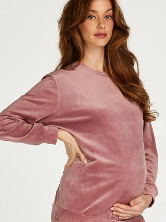 Zdjęcie produktu Hunkemöller Aksamitny top ciążowy Różowy