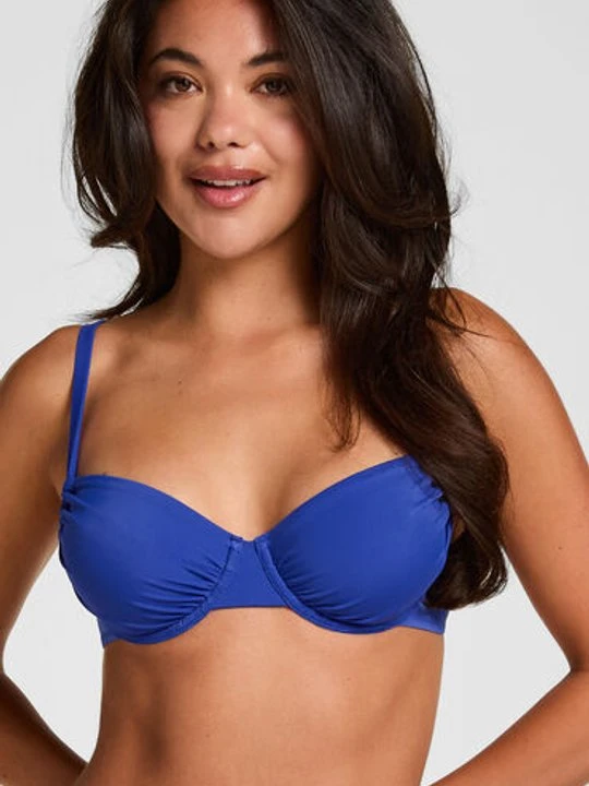 Zdjęcie produktu Hunkemöller Bardolino Biustonosz Bikini z Fiszbinami i Wyściółką Niebieski