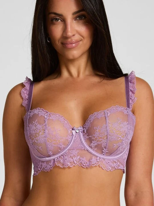 Zdjęcie produktu Hunkemöller Biustonosz Bez Wyściółki z Fiszbinami Naomi Fioletowy