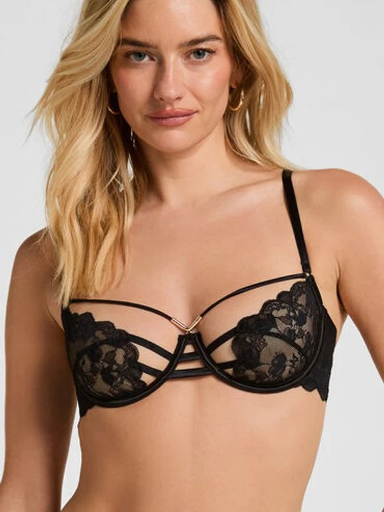 Zdjęcie produktu Hunkemöller Biustonosz Bez Wyściółki z Fiszbinami Zara Czarny