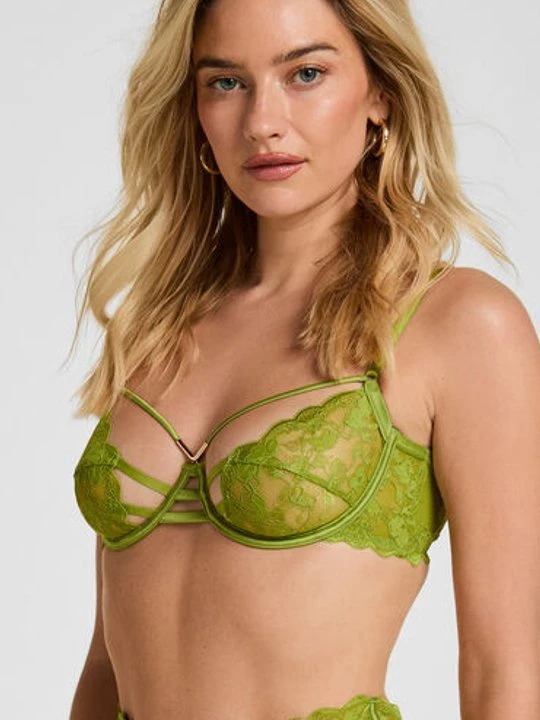 Zdjęcie produktu Hunkemöller Biustonosz Bez Wyściółki z Fiszbinami Zara Zielony
