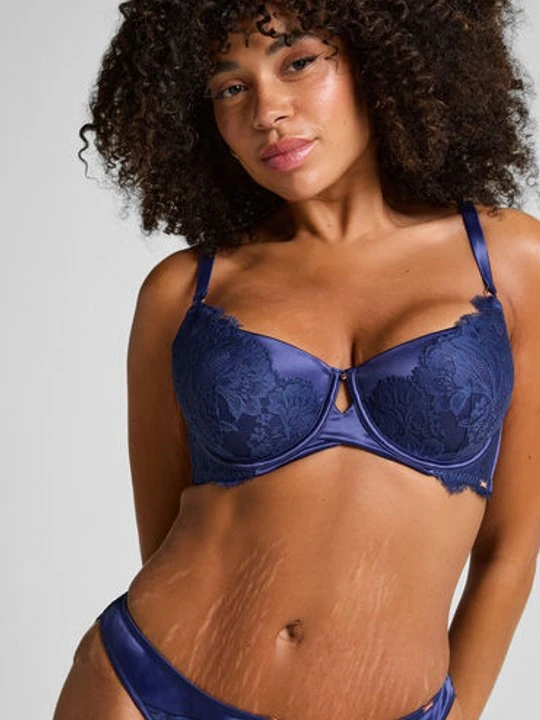 Zdjęcie produktu Hunkemöller Biustonosz Grace usztywniany z fiszbinami Niebieski