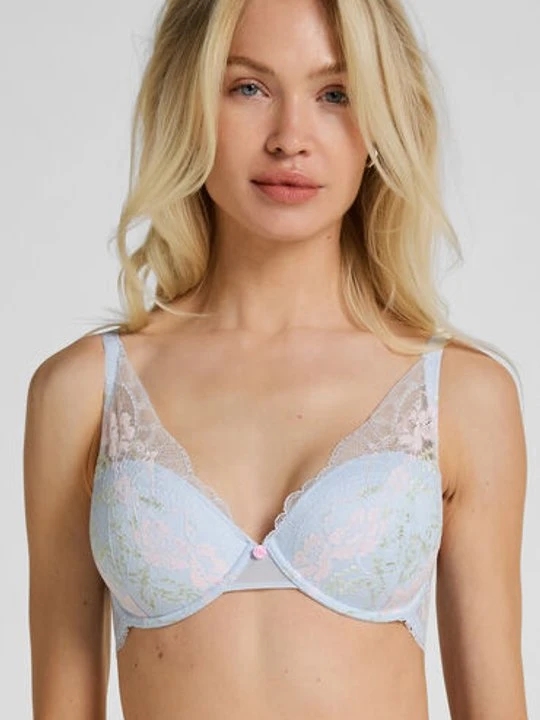 Zdjęcie produktu Hunkemöller Biustonosz Miri z Fiszbinami i Wyściółką Niebieski
