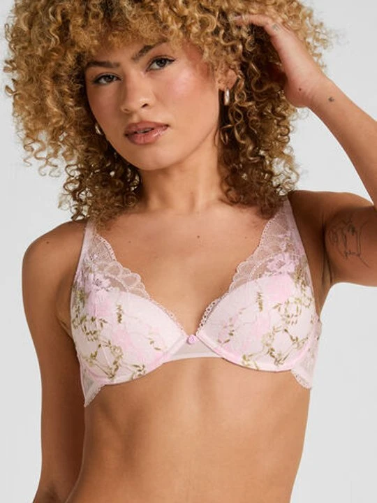 Zdjęcie produktu Hunkemöller Biustonosz Miri z Fiszbinami i Wyściółką Różowy