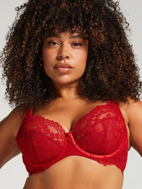 Zdjęcie produktu Hunkemöller Biustonosz nieusztywniany z fiszbinami Daisy Czerwony