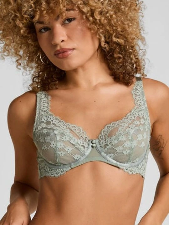 Zdjęcie produktu Hunkemöller Biustonosz nieusztywniany z fiszbinami Daisy Zielony