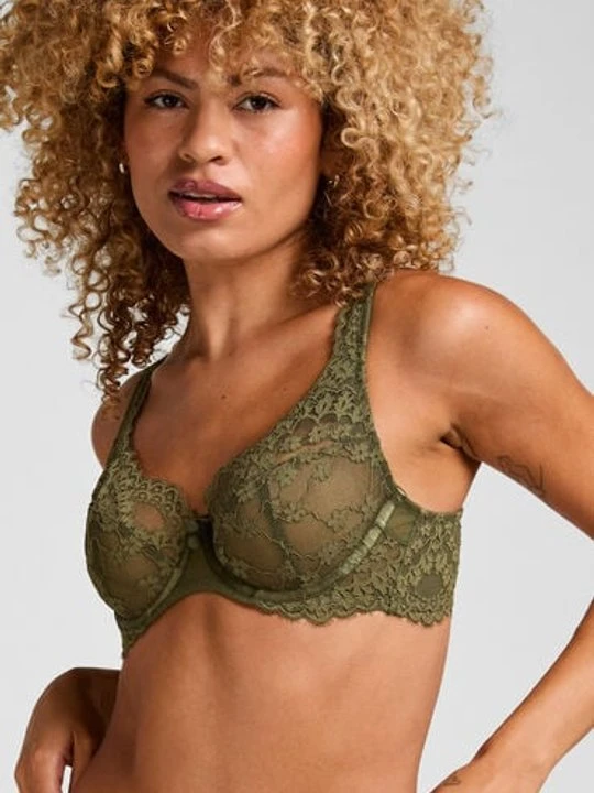 Zdjęcie produktu Hunkemöller Biustonosz nieusztywniany z fiszbinami Daisy Zielony