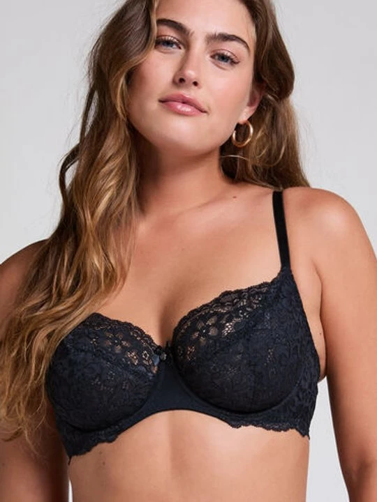 Zdjęcie produktu Hunkemöller Biustonosz nieusztywniany z fiszbinami Marine Czarny
