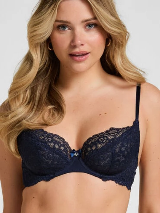 Zdjęcie produktu Hunkemöller Biustonosz nieusztywniany z fiszbinami Marine Niebieski