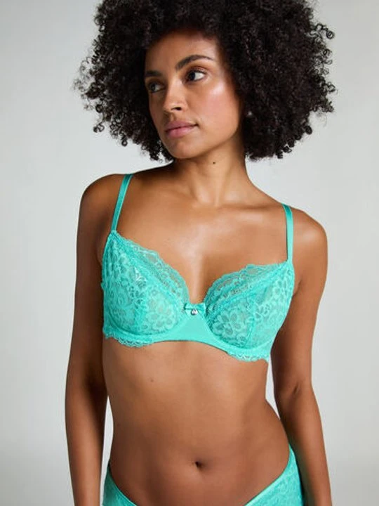 Zdjęcie produktu Hunkemöller Biustonosz nieusztywniany z fiszbinami Marine Zielony