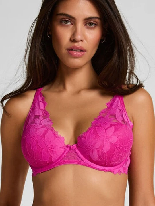 Zdjęcie produktu Hunkemöller Biustonosz usztywniany marki Ingrid z fiszbinami Różowy